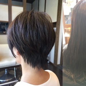 ショートカット ショート 耳かけ りずむヘアデザイン