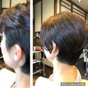 ツーブロック女子 ショートボブ 美容室 りずむヘアデザイン