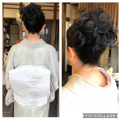 お茶会　お茶席　ヘアメイク 着付け　土浦市 美容室　りずむヘアデザイン