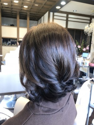 ボブ　パーマ　毛先パーマ　ノンシリコーン　美容室　りずむヘアデザイン