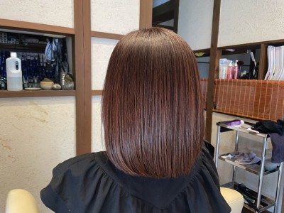 ボブ　ノンシリコーンヘアカラー　痛まない　界面活性剤不使用　縮毛矯正　りずむヘアデザイン　還元美容